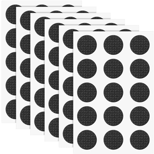90 Stück Antirutsch Pads Selbstklebend für Möbelgleiter, Ymapinc Schwarz Gummipuffer Möbelstopper, rutschfeste Gummi Unterlage für Möbelbeine, Stuhl & Tisch (25MM)