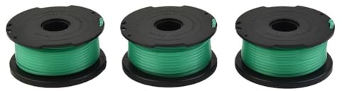 Gettimore 3PCS Replacement Trimmer Spool and Line for Black & Decker GL7033, GL8033, GL9035 String Trimmers - A6482