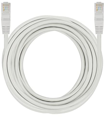 EMOS S9125 5 m CAT5 patchkabel UTP RJ45/RJ45 nätverkskabel/Ethernetkabel/för LAN, DSL, switch, router, modem