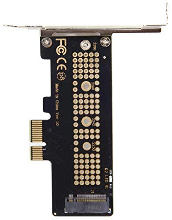 chenyang M.2 NGFF NVME AHCI M-Key SSD auf PCIe 3.0 X1 PCI Express Karte Adapterkarte mit 8cm/12cm Halterung interner PCI für Windows