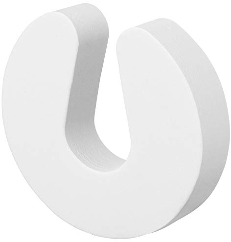 LeBone Premium Klemmschutz für Türen - 6 Stück Weiß - 2,3cm Ultra-Stark - Extra-Breit - Schaumstoff Türstopper als Kindersicherung und Fingerklemmschutz für Babys und Kinder
