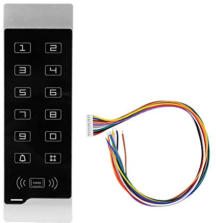 Garsent Touch Screen Password Keypad, Door Access Control Password Card Reader for Security Entry System
