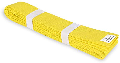 MACS Martial Arts Solid Color Karate Belt (Yellow, 3)