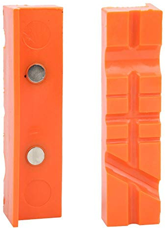 Ganascia multiuso per morsa, 1 set ganascia protettiva TPU morsa magnetica con ghiera di protezione Accessori per utensili con pinza 4.5in/6in fit Ampia gamma di morse(4.5)