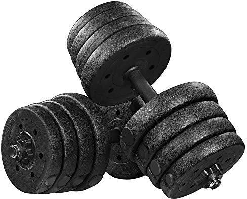 EIN Paar 30kg Verstellbare Hantel Gewichtssatz Sicherheits Rutsch Trainingsgeräte Geeignet für Ganzkörpertraining Fitness
