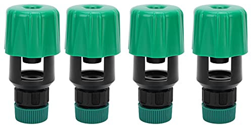 Conector de manguera de grifo mezclador universal, conector de adaptador ajustable, manguera de jardín de plástico para casa de jardín, conector de tubería de baño, verde 4 piezas