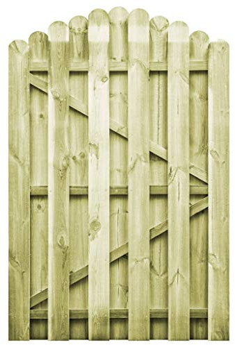 Susany Cancello da Giardino in Legno di Pino Impregnato 100x150 cm-Home