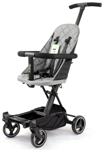 Convertible 3 in 1 Baby Stroller | Pushchair Rider, Lightweight, Foldable & Compact Travel Baby Buggy, 6 Months+, By Oberlux (Grey)