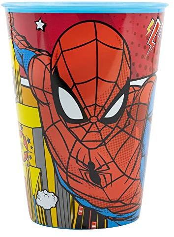 Stor Gobelet Marvel Spiderman pour enfants 260 ml, en plastique sans BPA, facile à laver et réutilisable