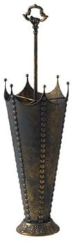 JTBDWOSK Amerikanischer Retro Eisen Regenschirmständer Metall Schirmständer, Regenschirm Eimer Schmiedeeisen Foyer Regenschirm Rahmen,Bronze