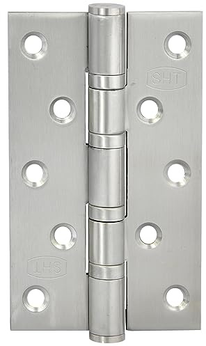 ALSTEN TECH Scharnier 125 x 75 mm aus Edelstahl mit Kugellager für Tür Gartentor Türband Türscharnier Robust Langlebig und Vielseitig Klappbar Türangel für Innen und Außenbereich Schwerlast