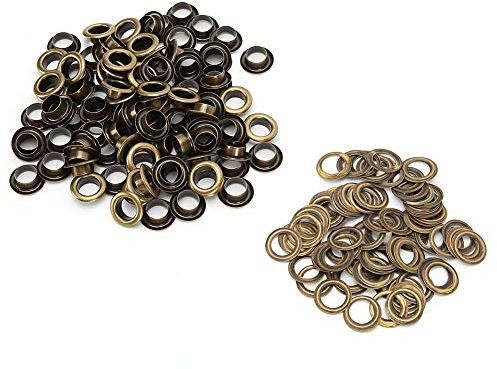 100 Stück Hohlnieten Tülle Bronze Schuhloch Produkte Leder Diy Air Eye Button 8 Mm Kunststoff Polymer Papier Leathercraft Nieten