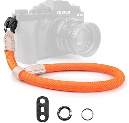 VOVMOEYA Kamera Handschlaufe, Kameragurt aus Seil für Sony Alpha A7 IV A6400 A6000 Canon EOS Fujifilm X100V Nikon DSLR