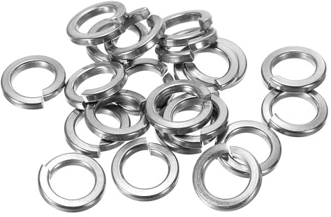 PATIKIL M12 Rondelle Fendue, Lot de 25, 12Mm de Diamètre Intérieur, 18.8Mm de Diamètre Extérieur, En Acier Inoxydable 304, Pour Vis Et Boulons, Ton Argenté.