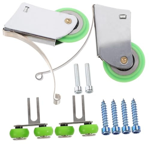 ORFOFE Schiebetürrollen Satz Metall Gleitrollen Für Glasschrank Möbeltüren Rostbeständig Geräuscharm Universell Für Schiebetüren