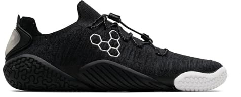 Vivobarefoot Motus Flex | Barfota Zero-Drop sneakers för kvinnor | Förbättrar styrka och stabilitet | Lätt för träning och löpning | Jordskor, Obsidian, 7.5 Wide