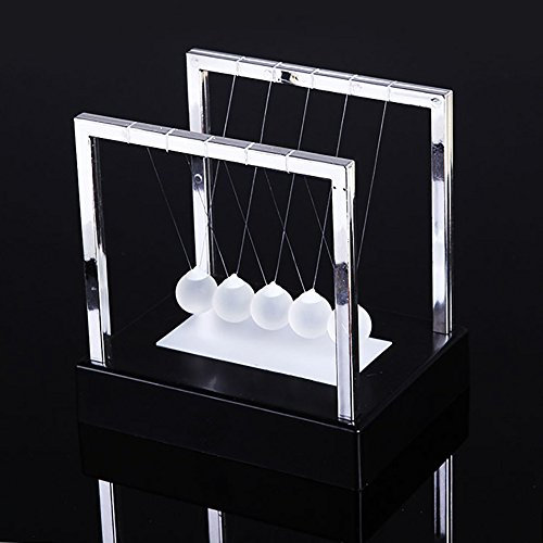Kid Age 1 Newtons Cradle Energy Home Up Light Home Education Cat Game Toddler (Black, One Size)