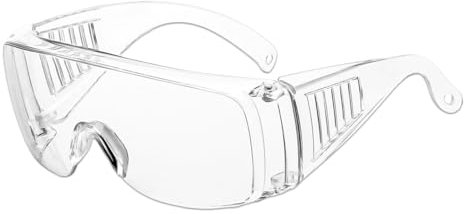 6 Unidades Gafas de Proteccion con Lentes, Gafas de Seguridad Transparentes, Gafas Proteccion Trabajo Antipolvo y Antivaho para Experimentos, Gafas de Seguridad Laboratorio Industria Agricultura