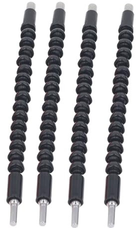 Flexible Drill Bit Extension Flexible Shaft Extension Bit, Drill 1 4 Inch Connector Black, 11.6 Inch Universal Shaft for Electronic Drills with