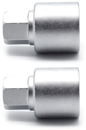 YIZITU Sicherheits-Steckschlüssel, 17 mm, Hochleistungsstahl, Diebstahlsicherung, Verriegelungswerkzeug für sichere Autoreifenwartung, 2 Stück