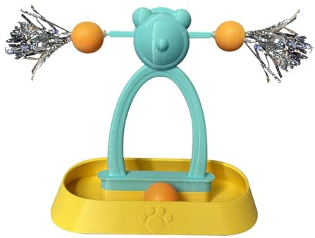 LOVIVER Moulin à Vent Interactif pour Chat, Jouet Portable pour Animaux de Compagnie, Jouet pour Chaton