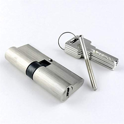 Schliebzylinder 30/30,Halbzylinder Doppel Schloss öffnen Tür-Fenster-Sicherheit 55 60 70 80 90 100 110 120 mm Zylinder Wohnzimmer Verriegelungsgriff Customized Brass Key(SLY 120(60 60))