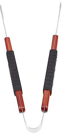 POPETPOP Grill Tongs with Long Handle for Barbecue Cooking Durable Meat Clamp for Outdoor Bbq Buffet Food Clip Kitchen and Restaurant Use