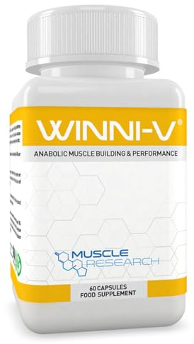 Muscle Research UK Winni-V, Dietary Supplement Capsules, Lean Mass and Fat Reduction Formula with Maca Root, Green Tea, Creatine, L-Arginine