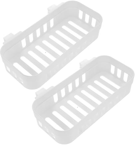 SHINEOFI 2 Stück Abs Aquarium Pflanzenhalter Mit Haken Hängender Pflanzentopf Mit Löchern Für Wasserzirkulation Dekoratives Aquarium Zubehör Für Süßwasser Aquarien