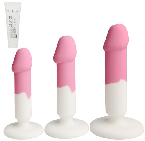 Anal Dildo Anal Plug Anal Training Set Realistic Dildo with Strong Suction Cup Large Medium Small Three-Size Set Sex Toy Realistic Penis G-Spot Stimulation Dildo Couples Adult Sex Toy