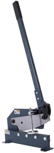 SRECELL 12-Inch Manual Sheet Metal Shear, Heavy Duty Bench Mount Plate Shear with Long Handle, Solid Steel Frame Metal Cutter for Cutting 1/4 Steel Plate, Flat Bar & 1/2 Rod