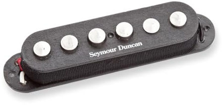 Seymour Duncan SSL-7-RWRP Single Series Viertelpfund-Hirschsaite ohne Kapuzenmikrofon für E-Gitarre Schwarz
