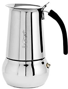 Bialetti Kitty 6 Tassen silber Espressokocher Edelstahl