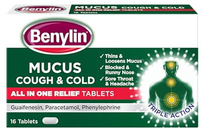Benylin Mucus Cough & Cold All in One Tablets, 16 each