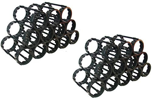 Casier à bouteilles modulable, fabriqué en France, 2 lots de 12 bouteilles