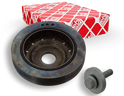 febi bilstein 45179 Riemenscheibe (entkoppelt) für Kurbelwelle, mit Schraube, 1 Stück | Kompatibel mit: RENAULT CLIO II, KANGOO, KANGOO Express, LAGUNA I, LAGUNA I Grandtour, LAGUNA II, LAGUNA II Grandtour