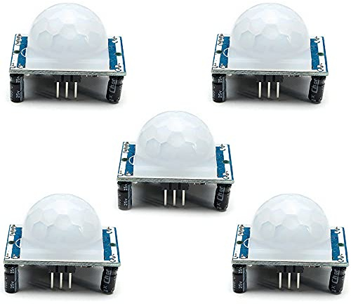 DollaTek 5pcs SR501 módulo de Sensor Humano piroeléctrico infrarrojo PIR Motion Detector módulos