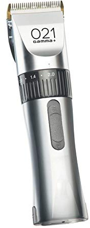 GAMMAPIU’ Tagliacapelli Uomo Professionale 021, Regolacapelli, Regolatore con 5 Pettini Distanziatori, Testina Intercambiabile in Ceramica, Doppia Batteria, Lama Regolabile, Ricaricabile