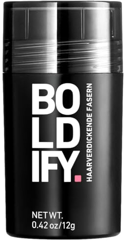 BOLDIFY Haarfasern für dünner werdendes Haar, für Damen & Herren, Hazelbraun 12g