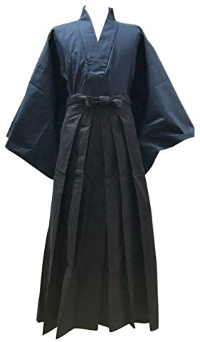 Edoten Japanese Samurai Hakama Uniform NV-BK M