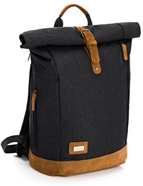 Fillikid Wickelrucksack Berlin | Baby Wickelrucksack mit Kinderwagenbefestigung | Wickeltasche Rucksack für Mama und Papa | Babytasche, Backpack mit Wickelunterlage & Flaschenwärmer