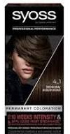 Syoss Permanent Coloration tintura per capelli, 4.1 Medium Marrone 115 ml
