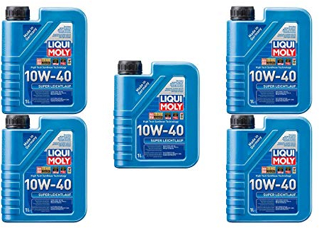 5X Original Liqui Moly 1L Super Leichtlauf 10W-40 Motoröl Motorenöl Öl Oil 1300