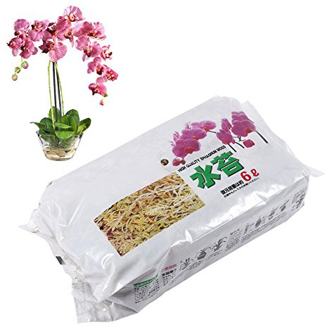 Tnfeeon Musgo de Sphagnum de orquídeas secas, Musgo de Sphagnum para jardín, Musgo de Sphagnum, Mezcla para macetas de Musgo de Sphagnum Natural para Flores, macetas para Plantas, Reptiles