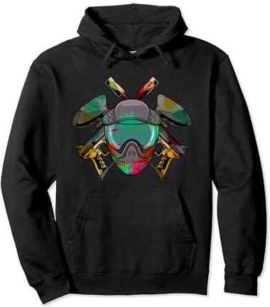 Paintballer Marker Helmet - Paintball Paintball Player Pullover Hoodie