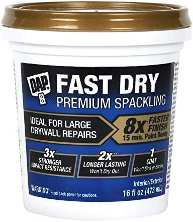 DAP Products Fast Dry Premium Spackling 16.0 Fl Oz, Off White Pack of 4