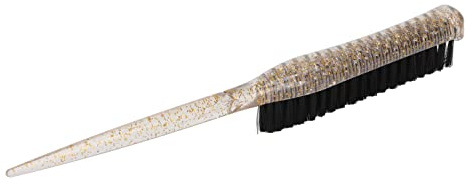 Haartoupierbürste Rattenschwanz Glittergriff Weiches Nylon Rückenkämmung Toupier Haarbürste Zurückkämmen Gold