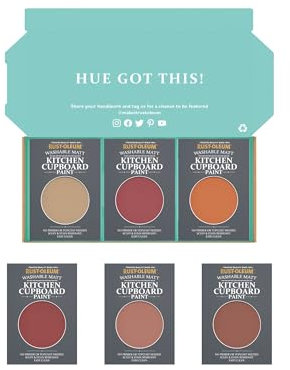 Rust-Oleum Kitchen Cupboard Paint in Matt Finish – Fiery Shades Tester Box