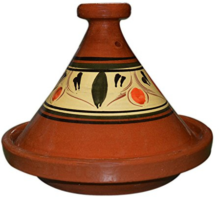 Moroccan Cooking Tagine Handmade Glazed Small 8 inches in diameter Traditional No Lead