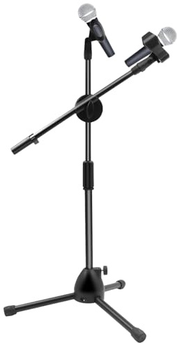 Supporto Per Microfono Retrattile, Supporto Da Tavolo Durevole, Supporto Per Microfono Con Asta Da Pavimento, Clip Per Microfono A Collo D'oca Con Asta Di Supporto, Per Tablet, Telefono, Supporto